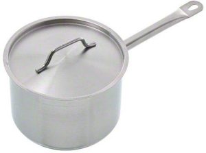 Update International (Ssp-4) 4 1/2 Qt Induction Ready Stainless Steel Sauce Pan W/Cover