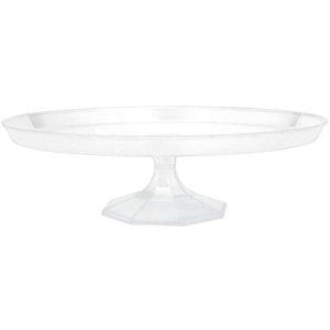 Clear Large Dessert Stand Food Tasting Party Tableware And Serveware, Plastic, 13
