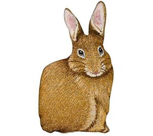 Mww Manual Bunny Hop Hare Raising Rabbit Shaped Pillow, 17.5,