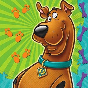 Awesome Scooby-Doo Birthday Party Beverage Napkin Tableware, Paper , 5 X 5, Pack Of 16