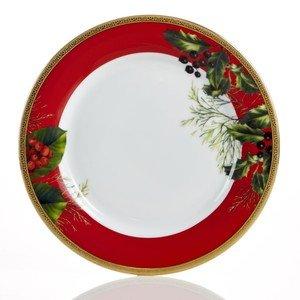 Charter Club Red Rim Accent Plate (Only at Macys)