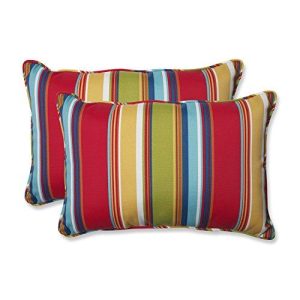 Pillow Perfect Outdoor Westport Garden Over-Sized Rectangular Throw Pillow, Multicolored, Set Of 2