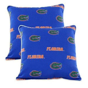 College Covers Floodppr Florida Gators Outdoor Decorative Pillow Pair, 16 X 16, Blue