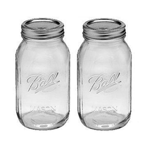 1 - 32Oz Regular Mouth Ball Canning Mason Jar (Pack Of 2)
