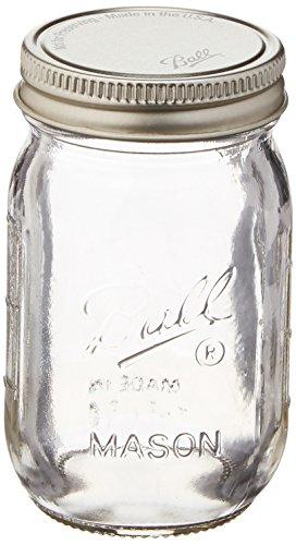 Ball 1440080100 Storage Series Mini-Mouth Storage Jar, 4 Oz, 4-Count (Pack Of 4)