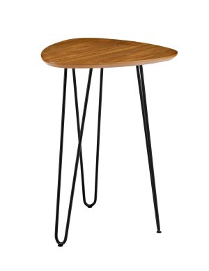 18 Hairpin Leg Wood Side Table - Walnut
