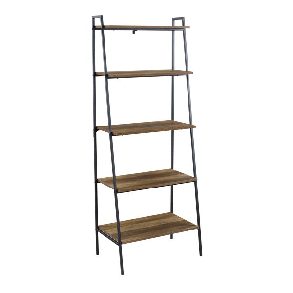 72 Modern Ladder Bookcase - Reclaimed Barnwood