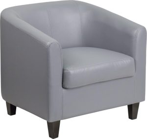 Gray Leather Lounge Chair - BT-873-GY-GG