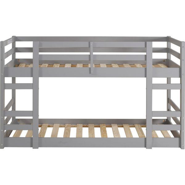 Low Wood Twin Bunk Bed - Grey