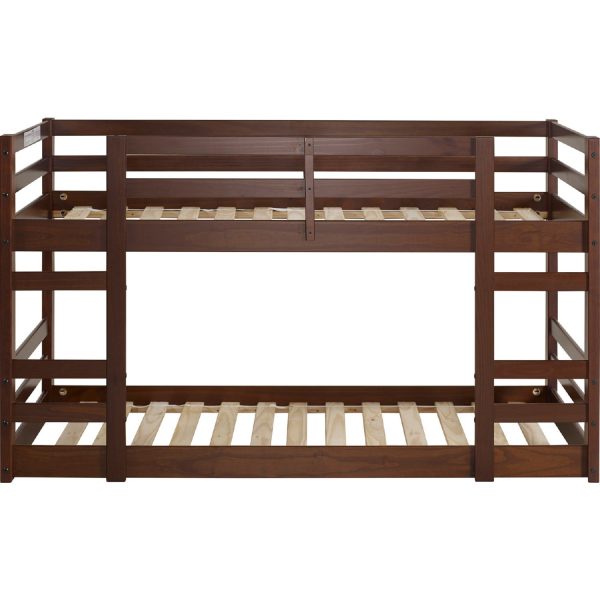 Low Wood Twin Bunk Bed - Walnut