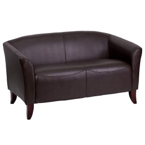 Flash Furniture HERCULES Imperial Series Brown Leather Loveseat with Chair