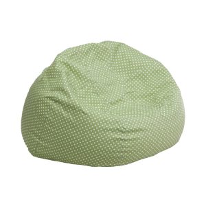 Small Green Dot Kids Bean Bag Chair - DG-BEAN-SMALL-DOT-GRN-GG