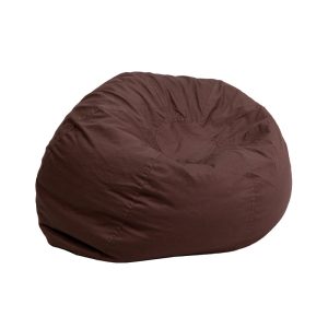 Small Solid Brown Kids Bean Bag Chair - DG-BEAN-SMALL-SOLID-BRN-GG