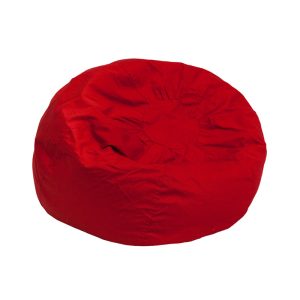 Small Solid Red Kids Bean Bag Chair - DG-BEAN-SMALL-SOLID-RED-GG
