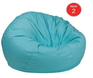 Flash Furniture Oversized Solid Mint Green Bean Bag Chair (pack of 2 )