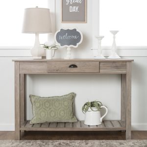 48 Country Style Entry Console Table - Gray Wash