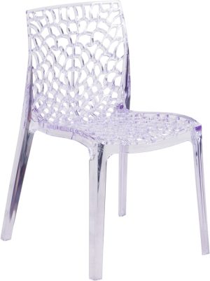 Vision Series Transparent Stacking Side Chair - FH-161-APC-GG