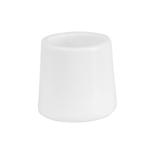 White Replacement Foot Cap for Plastic Folding Chairs - LE-L-3-WHITE-CAPS-GG