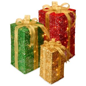 18, 15 & 11 Gift Box Set with 70 Clear Mini Lights
