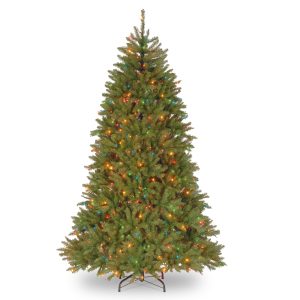 7 1/2' Dunhill Fir Hinged Tree with 750 Multi Lights