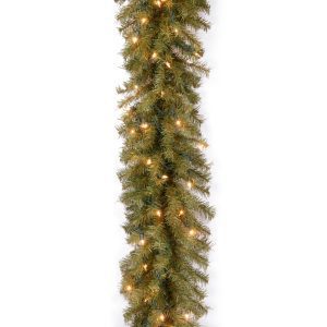 9' x 10 Norwood Fir Garland with 50 Clear Lights