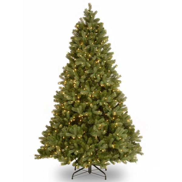 7 1/2' Feel-Real Down Swept Douglas Fir Hinged Tree with 750 Clear Light + PowerConnect System