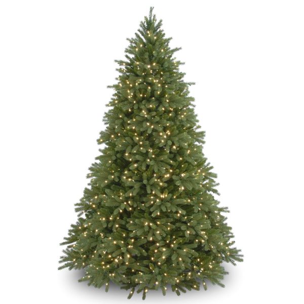7 1/2' Feel-Real Jersey Fraser Fir Hinged Tree with 1250 Clear Lights