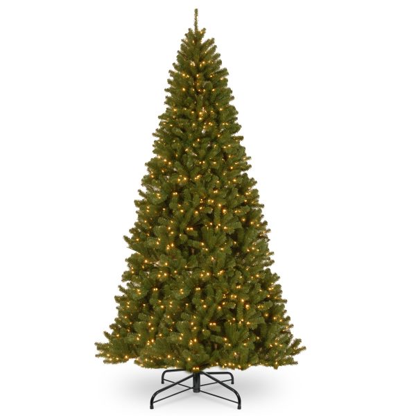 10' North Valley Spruce Hinged Tree with 1200 Clear Lights