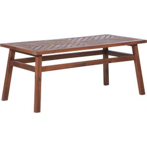 Patio Wood Coffee Table - Dark Brown
