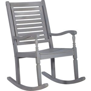 Patio Wood Rocking Chair - Gray Wash