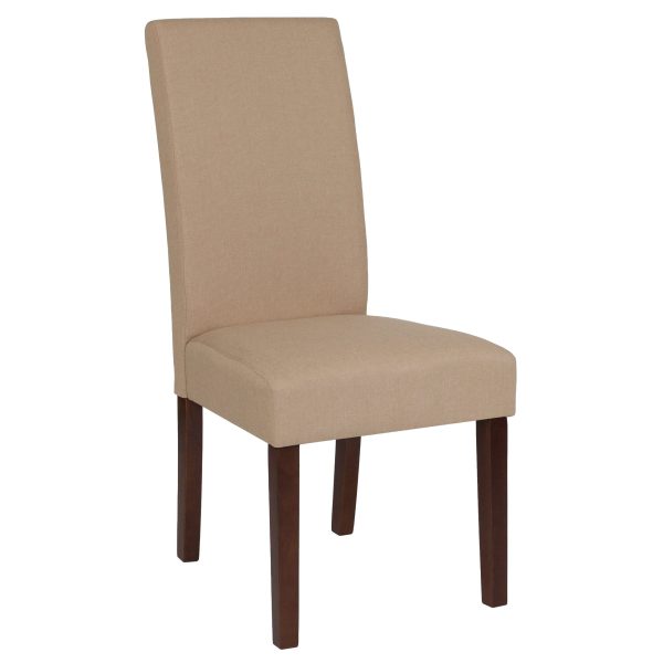 Greenwich Series Beige Fabric Parsons Chair