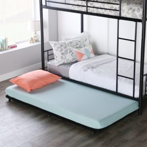 Twin Roll-Out Trundle Bed Frame - Black