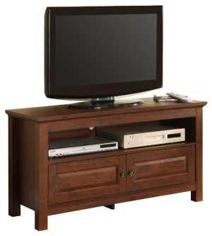 44 Brown Wood TV Stand Console