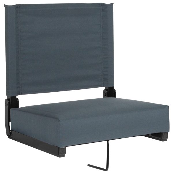 Grandstand Comfort Seats with Ultra-Padded Seat in Dark Blue