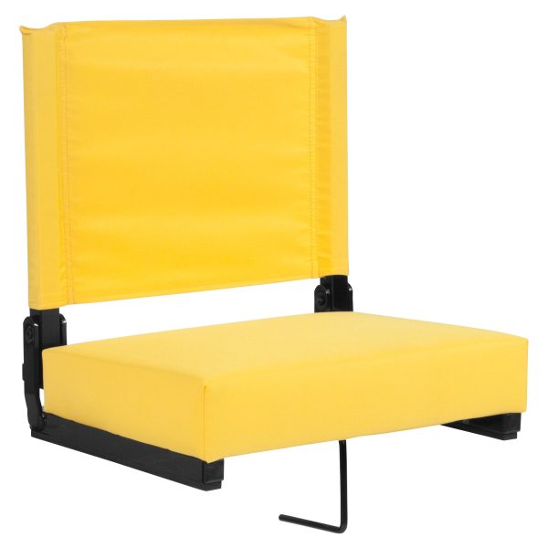 Grandstand Comfort Seats by Flash with Ultra-Padded Seat in Yellow