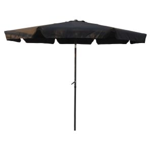 St. Kitts Aluminum 10-foot Patio Umbrella - Dark Grey/Black