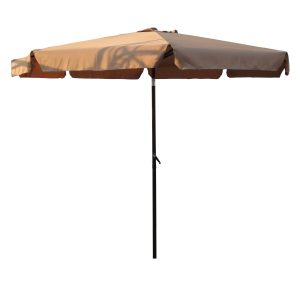 St. Kitts Aluminum 10-foot Patio Umbrella - Bronze/Khaki
