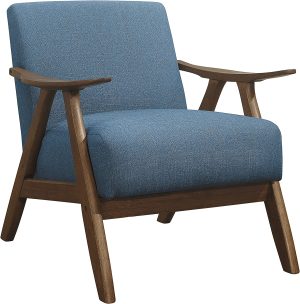 Lexicon Damala Upholstered Accent Chair, Blue